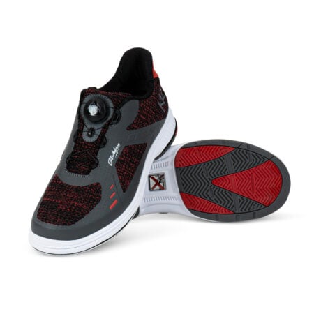KR Strikeforce Jet FT Right Handed Men's Bowling Shoes Black/Red/Grey - Image 7