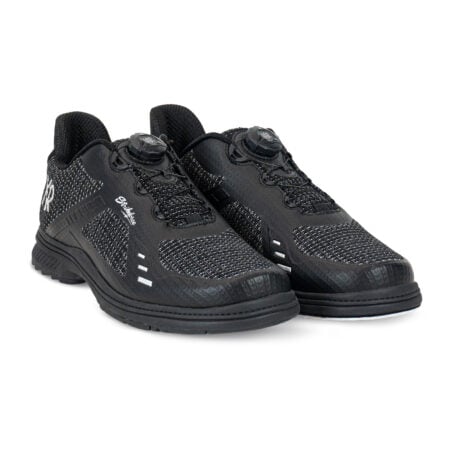 KR Strikeforce Jet FT Right Handed WIDE Men's Bowling Shoes Black/Silver - Image 4