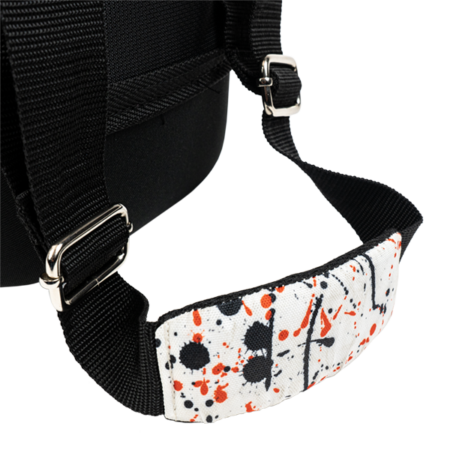KR Dye Sub Slim Triple Tote White/Black/Red Splash - Image 6