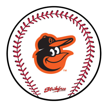 KR Strikeforce MLB Baltimore Orioles Round Leather Shammy