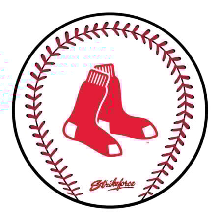 KR Strikeforce MLB Boston Red Sox Round Leather Shammy