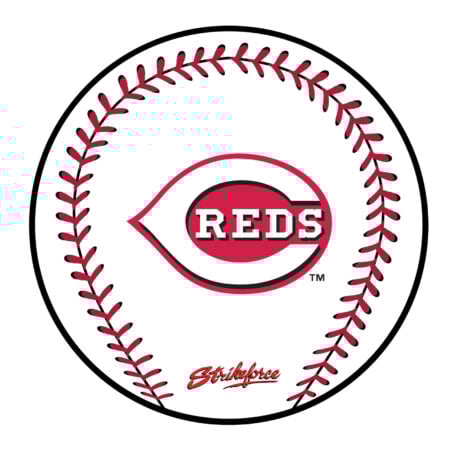 KR Strikeforce MLB Cincinnati Reds Round Leather Shammy