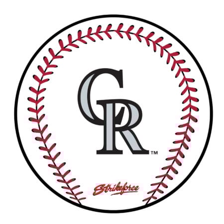 KR Strikeforce MLB Colorado Rockies Round Leather Shammy