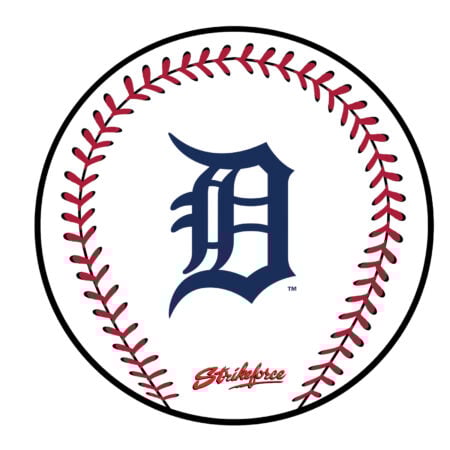 KR Strikeforce MLB Detroit Tigers Round Leather Shammy