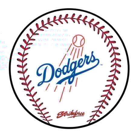 KR Strikeforce MLB Los Angeles Dodgers Round Leather Shammy