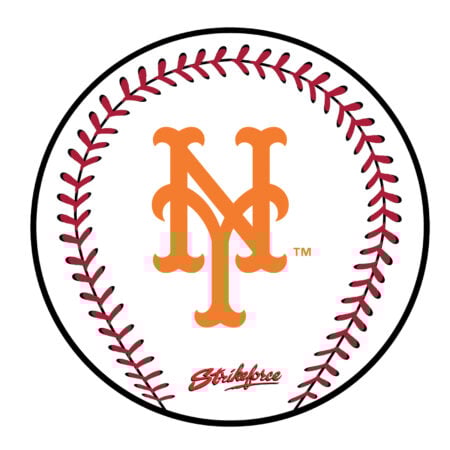 KR Strikeforce MLB New York Mets Round Leather Shammy