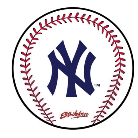 KR Strikeforce MLB New York Yankees Round Leather Shammy