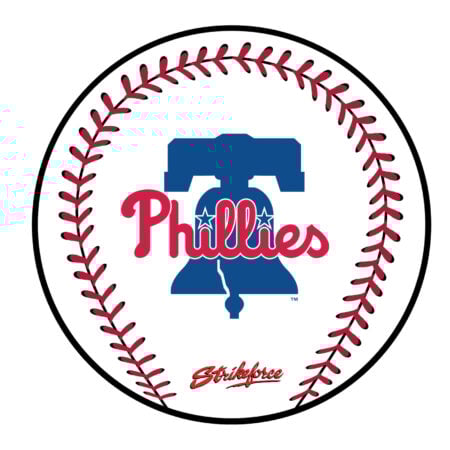 KR Strikeforce MLB Philadelphia Phillies Round Leather Shammy