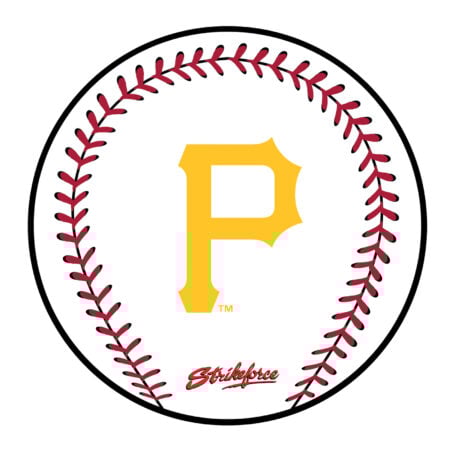 KR Strikeforce MLB Pittsburg Pirates Round Leather Shammy