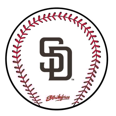 KR Strikeforce MLB San Diego Padres Round Leather Shammy