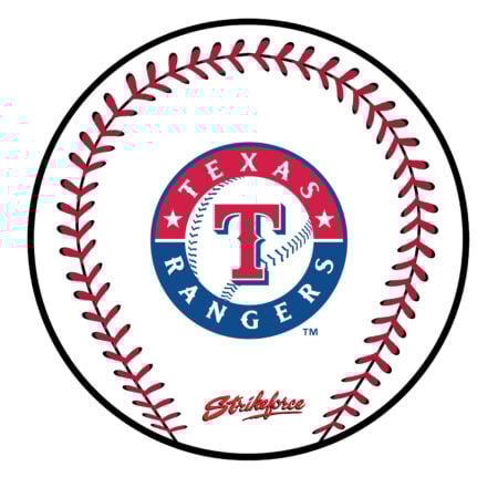 KR Strikeforce MLB Texas Rangers Round Leather Shammy