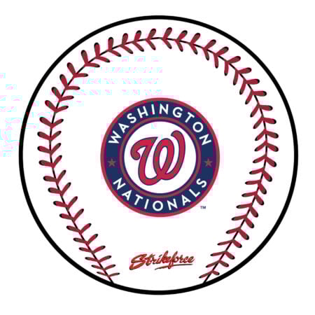 KR Strikeforce MLB Washington Nationals Round Leather Shammy