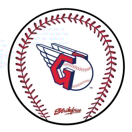 KR Strikeforce MLB Cleveland Guardians Round Leather Shammy