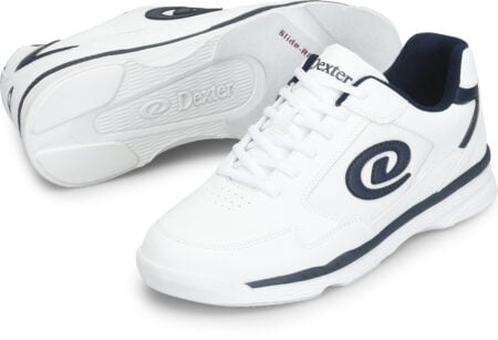 Dexter Ricky V Men's Wide Width Bowling Shoes White/Blue - Image 3