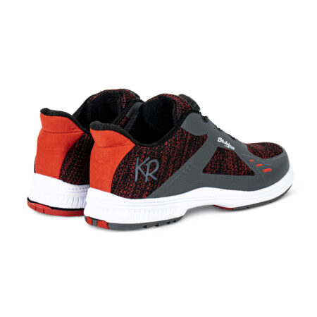KR Strikeforce Jet FT Men's Right Handed Bowling Shoes Black/Grey/Red - Image 7