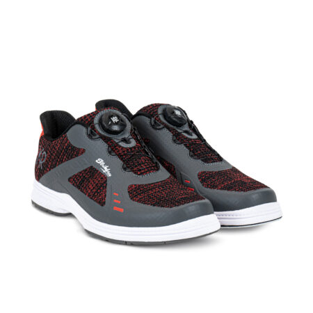 KR Strikeforce Jet FT Men's Right Handed Bowling Shoes Black/Grey/Red - Image 3