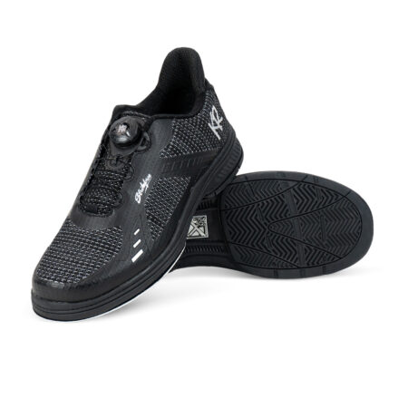 KR Strikeforce Jet FT Men's Right Handed Bowling Shoes Black/Silver - Image 6