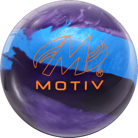 Motiv Ascend Bowling Ball Dark Purple/Purple/Blue - Image 3