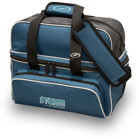 storm 2 ball double deluxe tote steel blue black