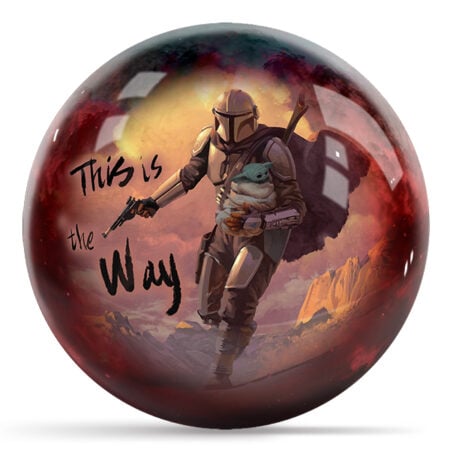 Star Wars Grogu Din Djarin Bowling Ball - Image 2