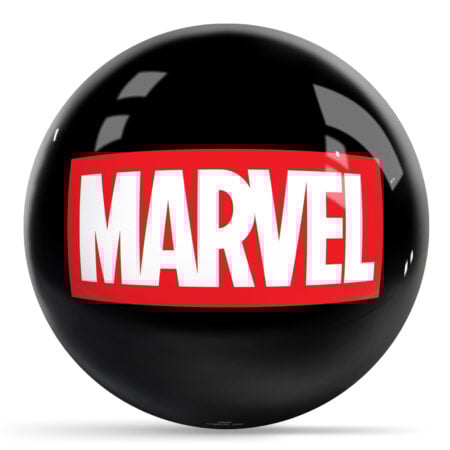 Marvel Classic Logo Black Bowling Ball
