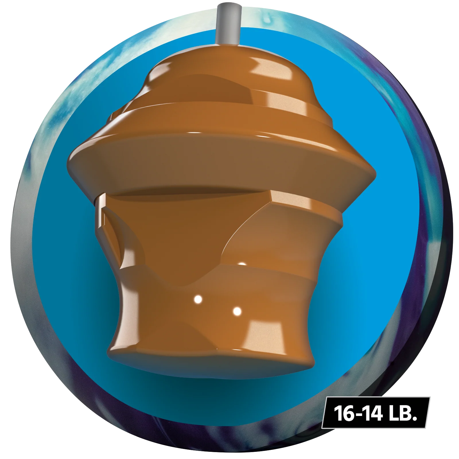 Track Kinetic Sapphire Ice Bowling Ball - Image 2