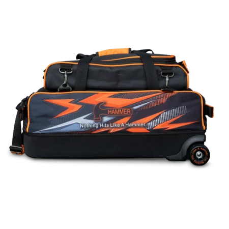 Hammer Dye Sub Triple Tote Roller With Shoe Pouch Orange