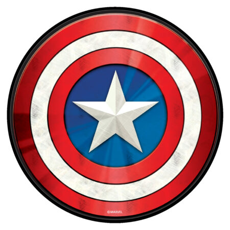 KR Strikeforce Captain America Shield Round Leather Shammy