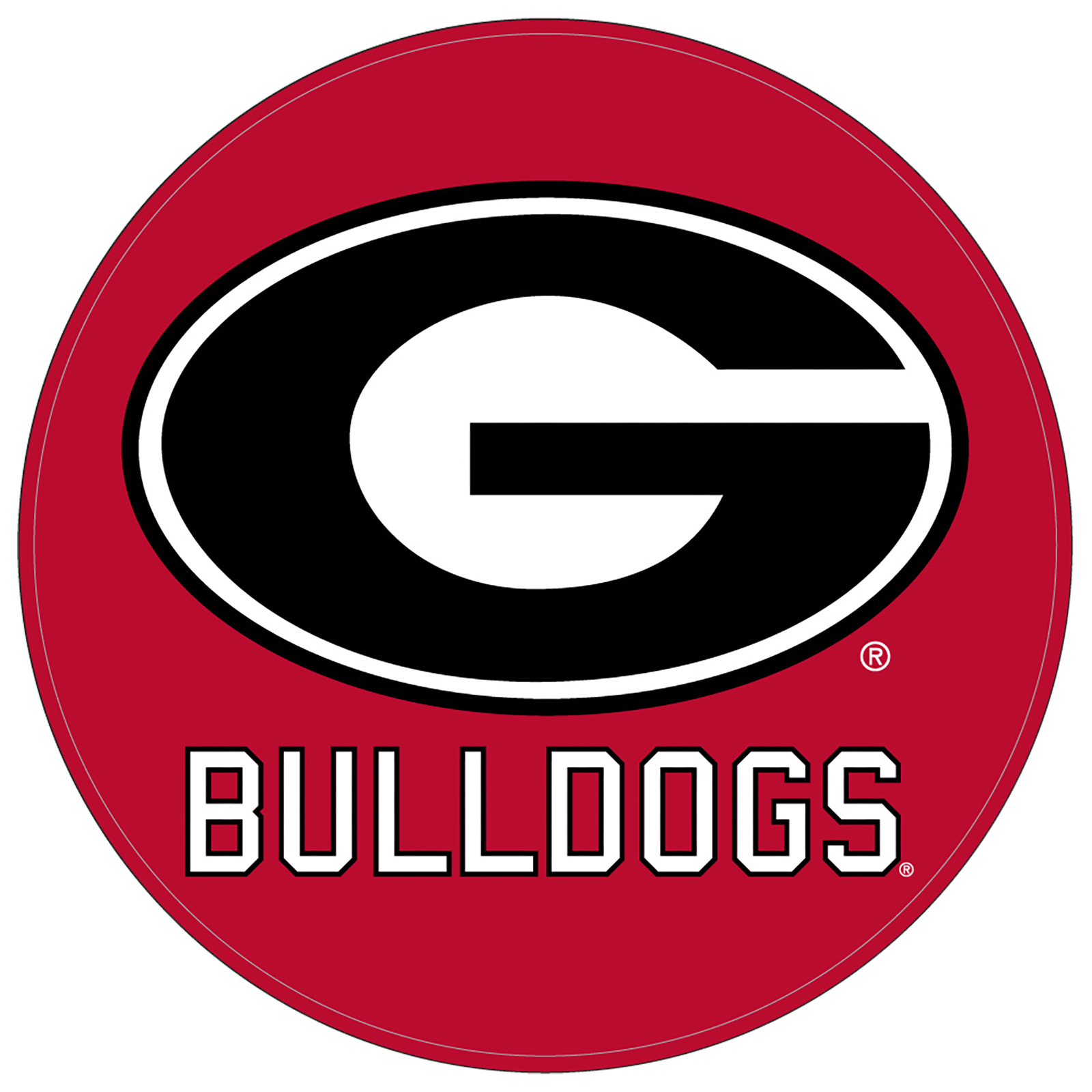 University of Georgia Bulldogs Round Leather Shammy