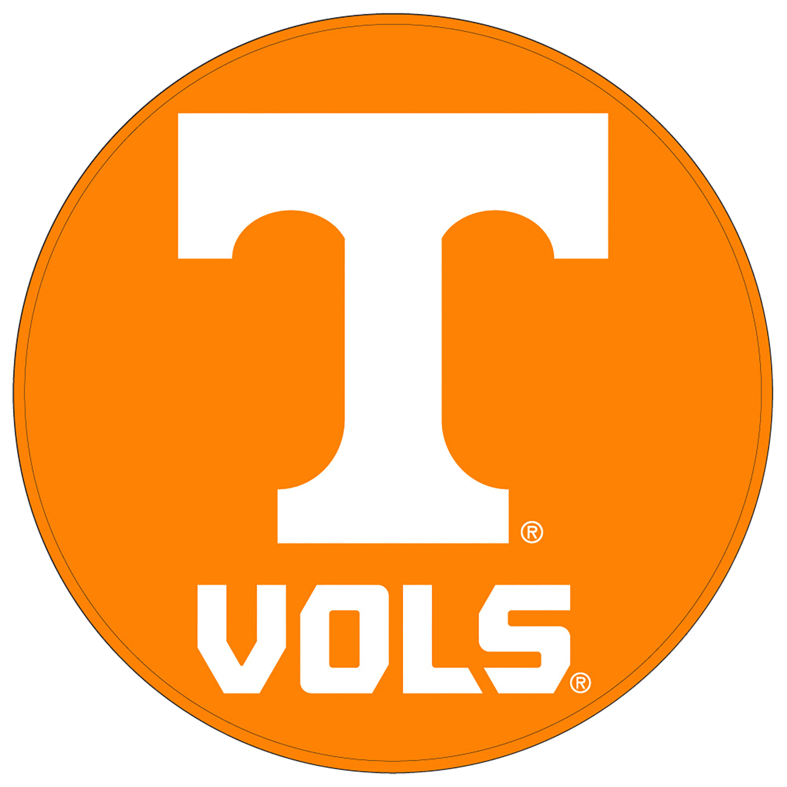 University of Tennessee Volunteers Round Leather Shammy