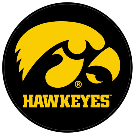 University of Iowa Hawkeyes Round Leather Shammy