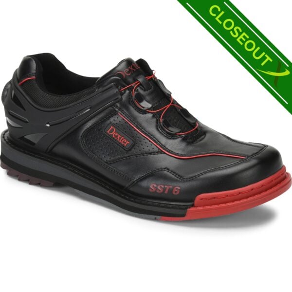 Dexter SST 6 Hybrid BOA Men's Right Handed Bowling Shoes Black/Red