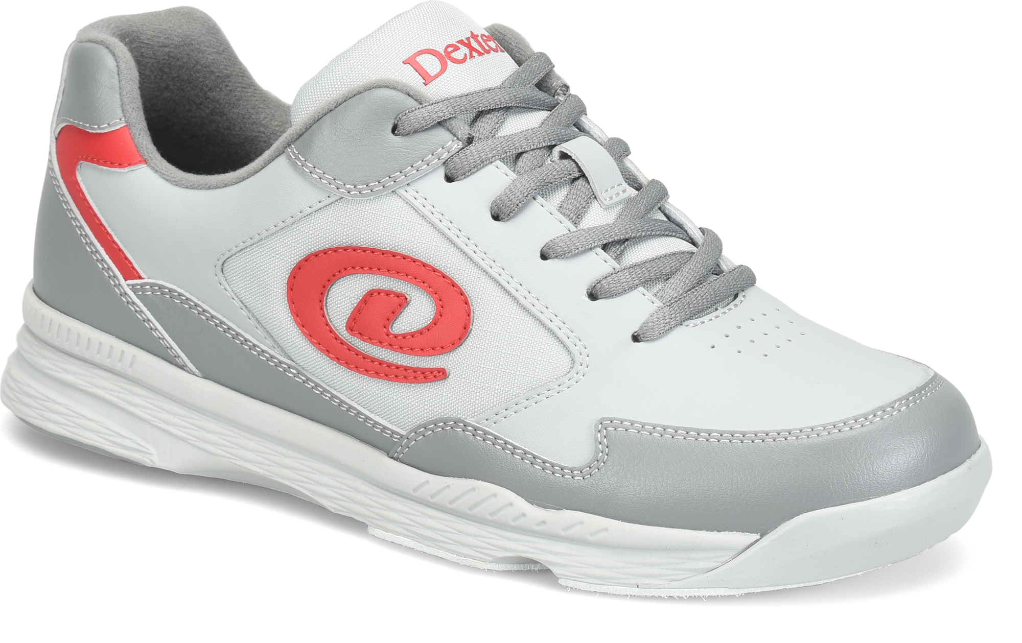 Dexter Ricky V Men's Wide Width Bowling Shoes Grey/Red - Image 10