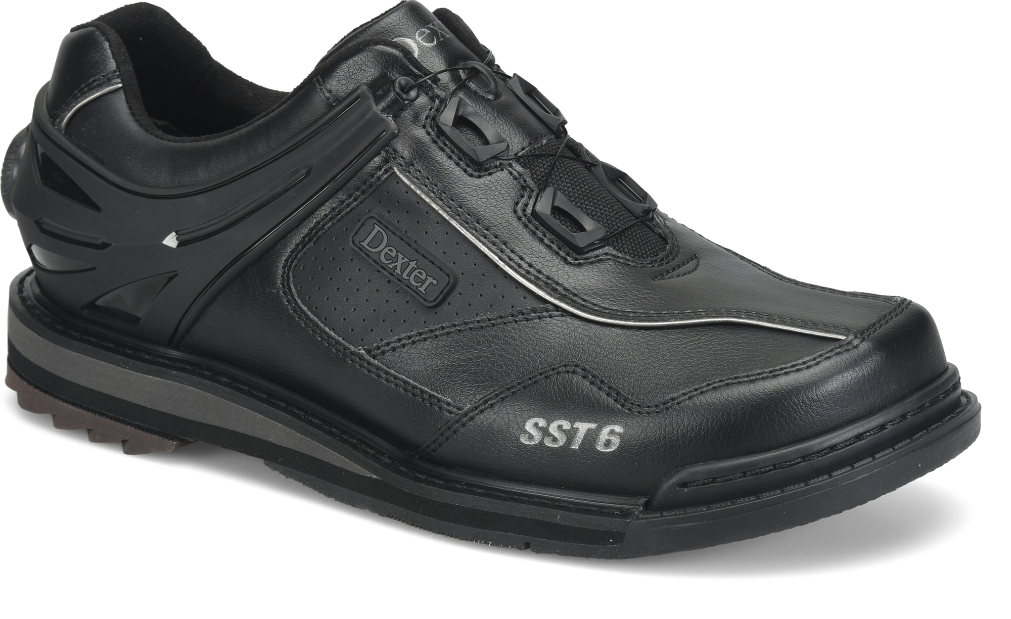 Dexter SST 6 Hybrid BOA Men's Left Handed Bowling Shoes Black/Gunmetal - Image 3