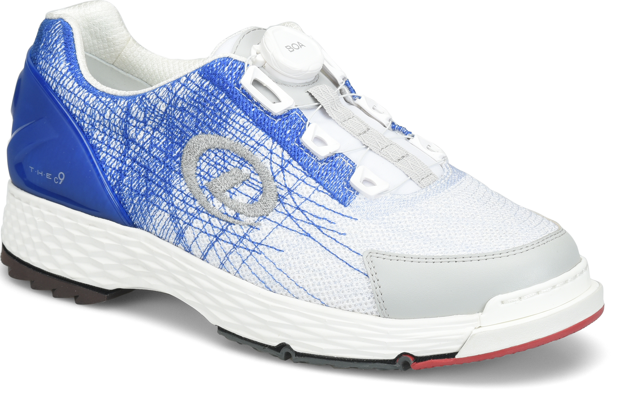 Dexter C9 Knit BOA Bowling Shoes White/Blue WIDE - Image 2