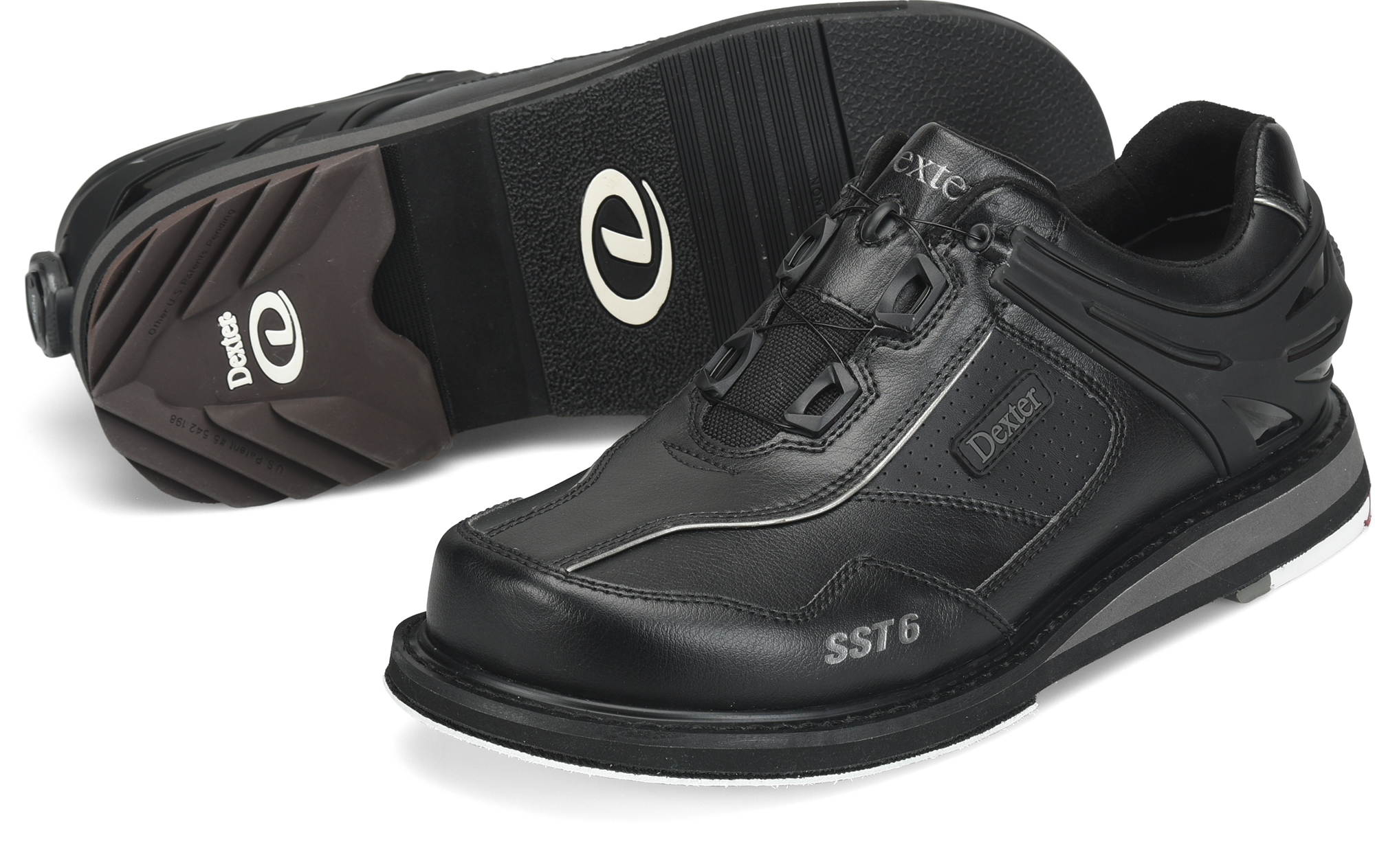 Dexter SST 6 Hybrid BOA Men's Left Handed Bowling Shoes Black/Gunmetal - Image 4