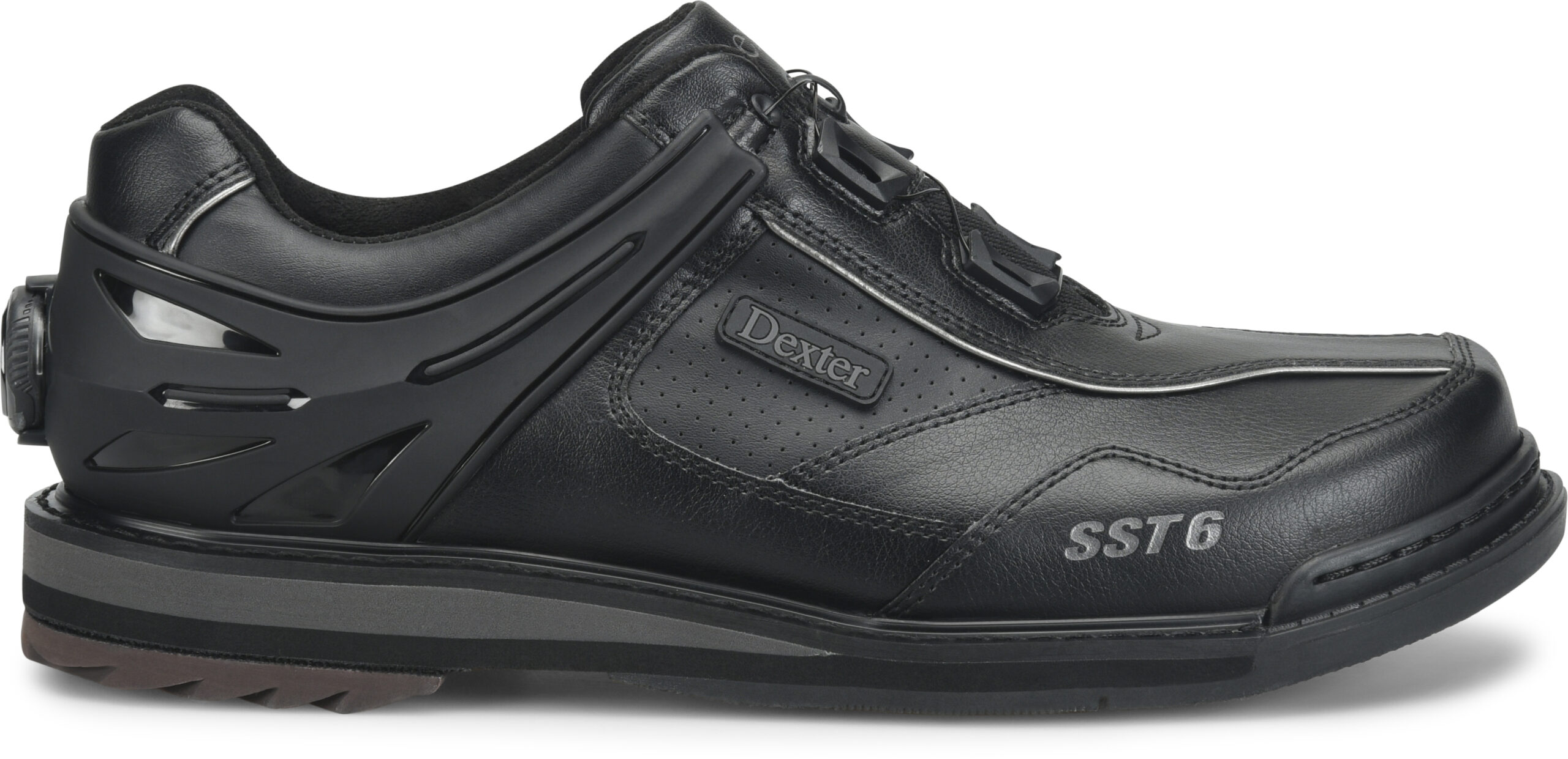 Dexter SST 6 Hybrid BOA Men's Left Handed Bowling Shoes Black/Gunmetal - Image 5