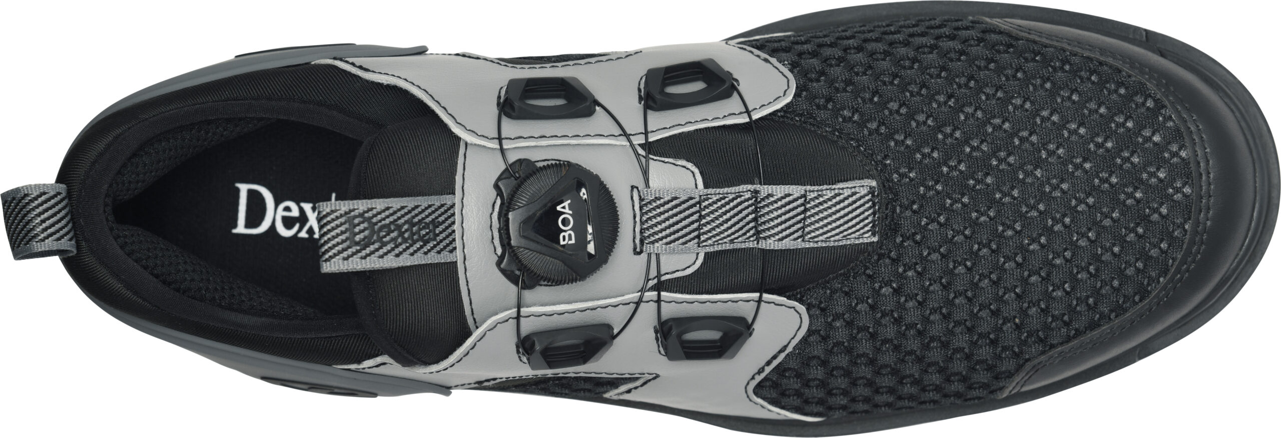 Dexter Pro BOA Right Handed Bowling Shoes Black/Sharkskin WIDE - Image 6