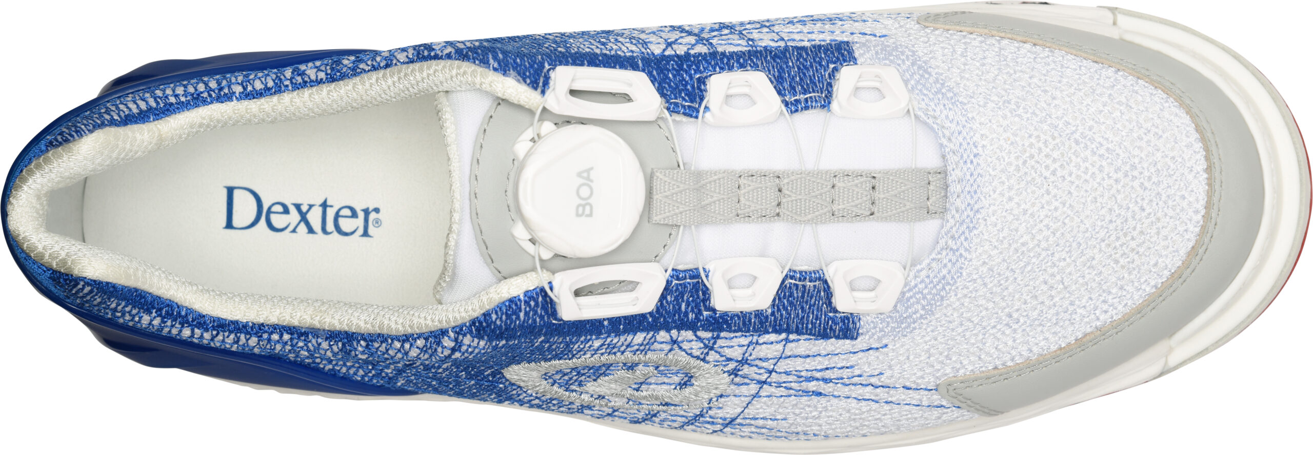 Dexter C9 Knit BOA Bowling Shoes White/Blue WIDE - Image 5